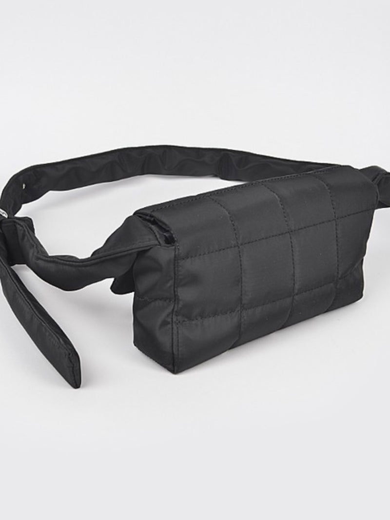 Padded Nylon Crossbody Bag
