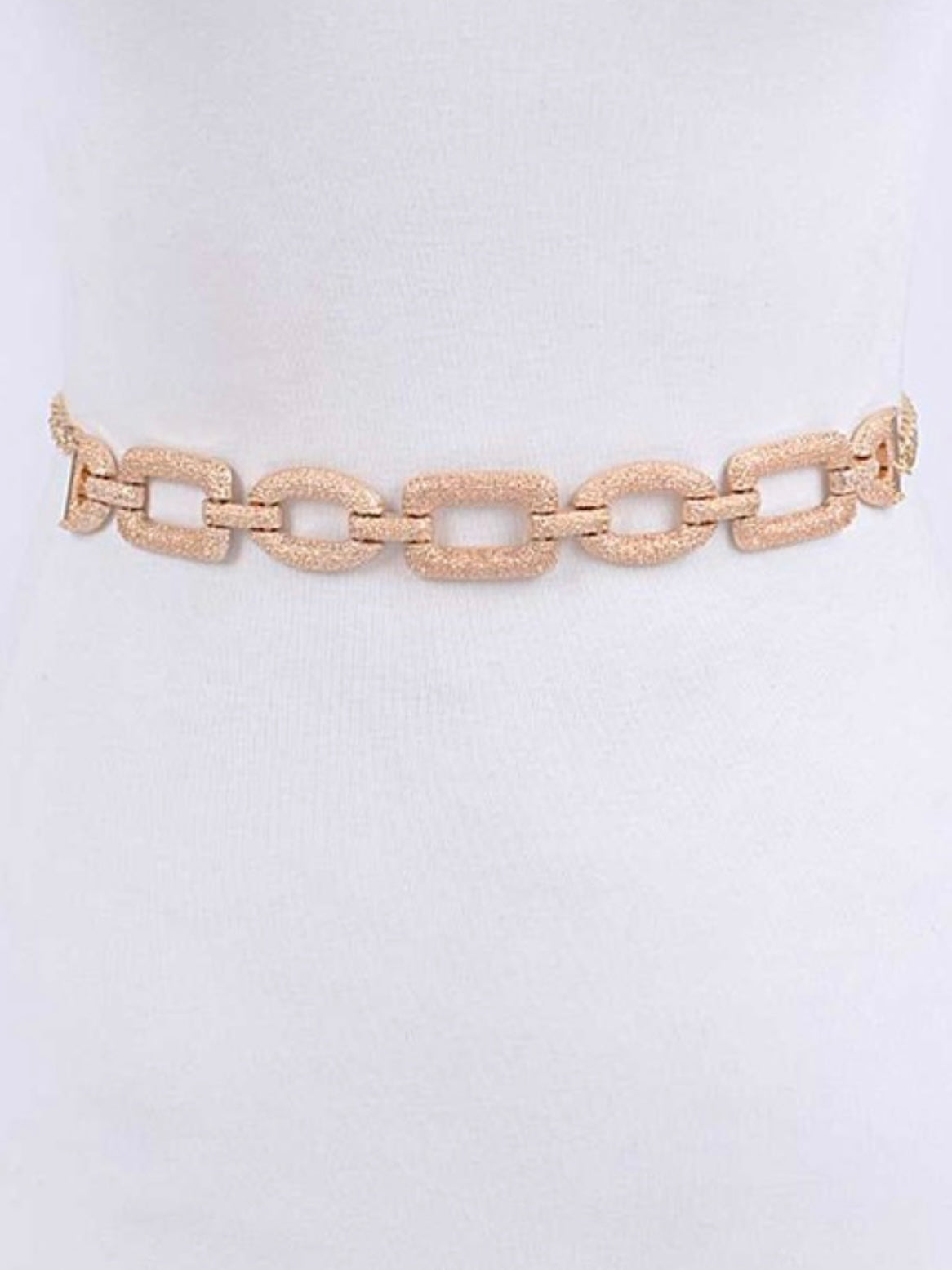 Textured Iconic Chain Belt