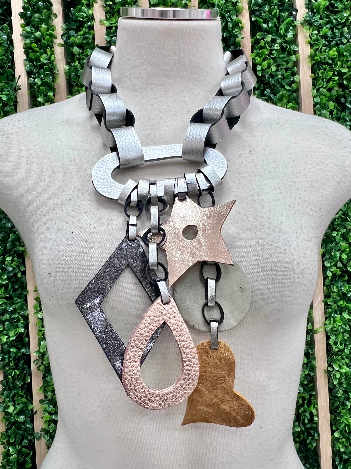 Arlenne Diaz Leather Necklaces