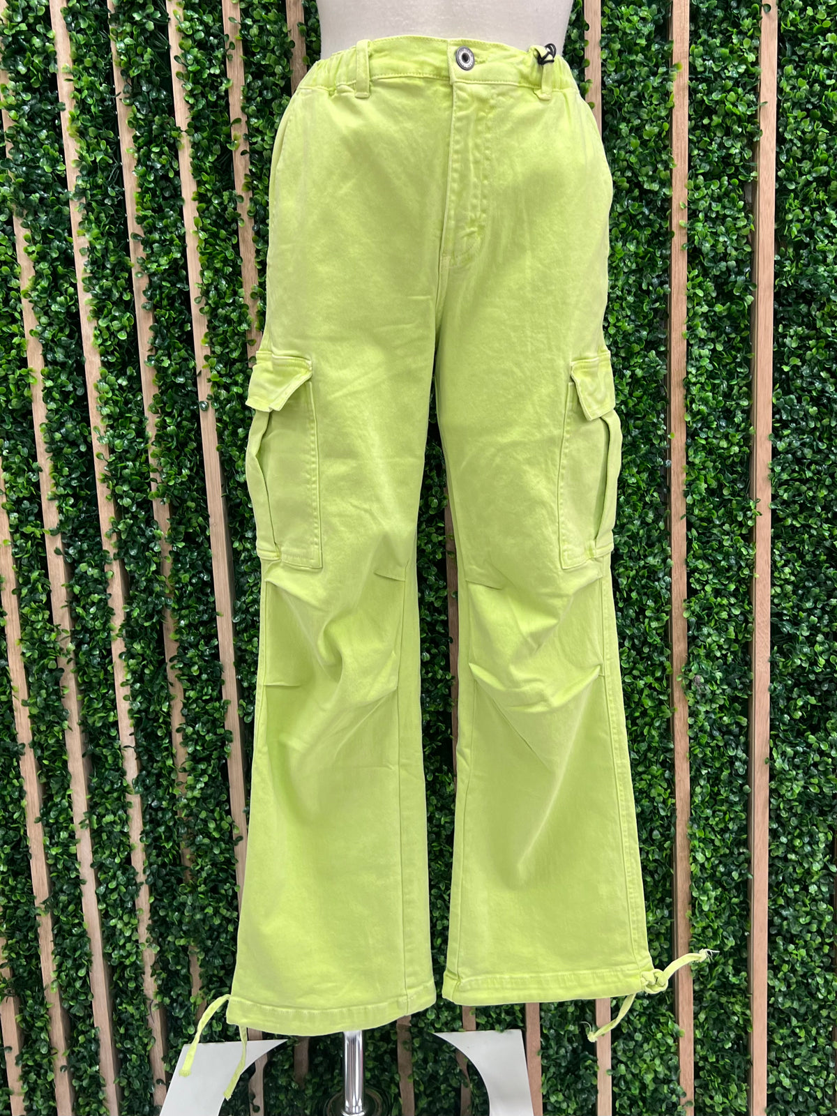 Bright Denim Cargo Joggers