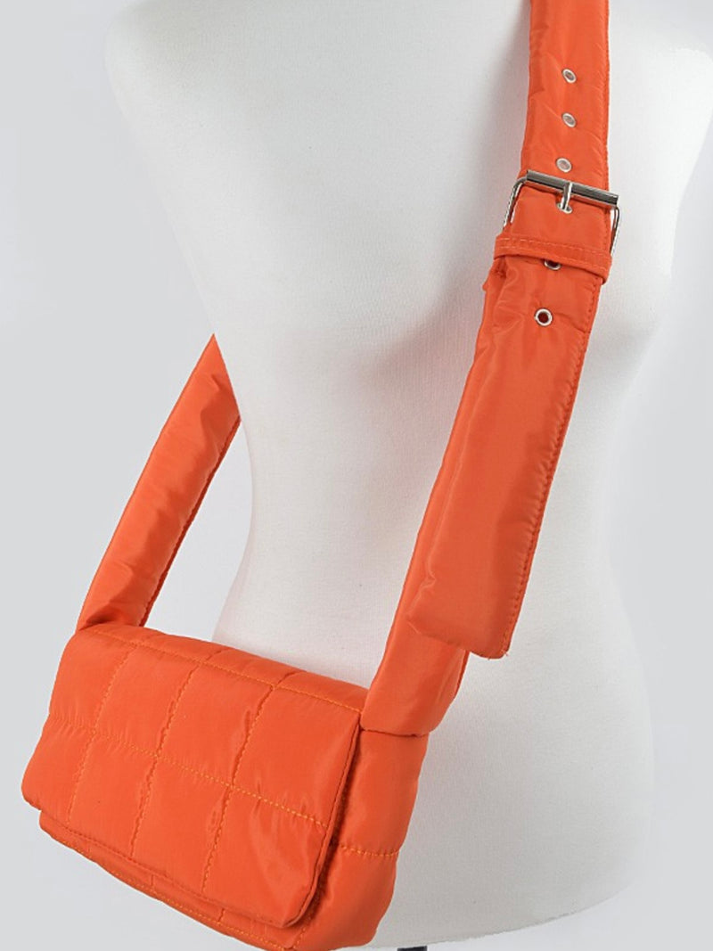 Padded Nylon Crossbody Bag
