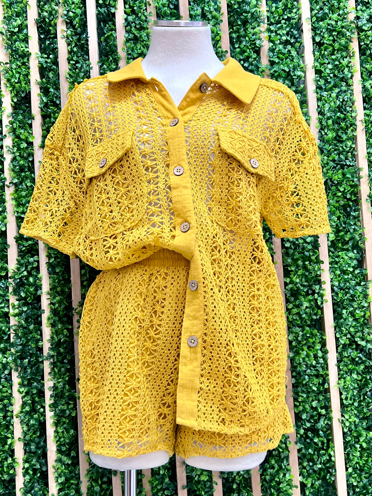 Crochet Short Pant Set