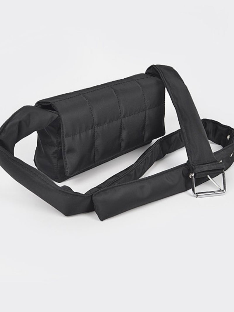 Padded Nylon Crossbody Bag