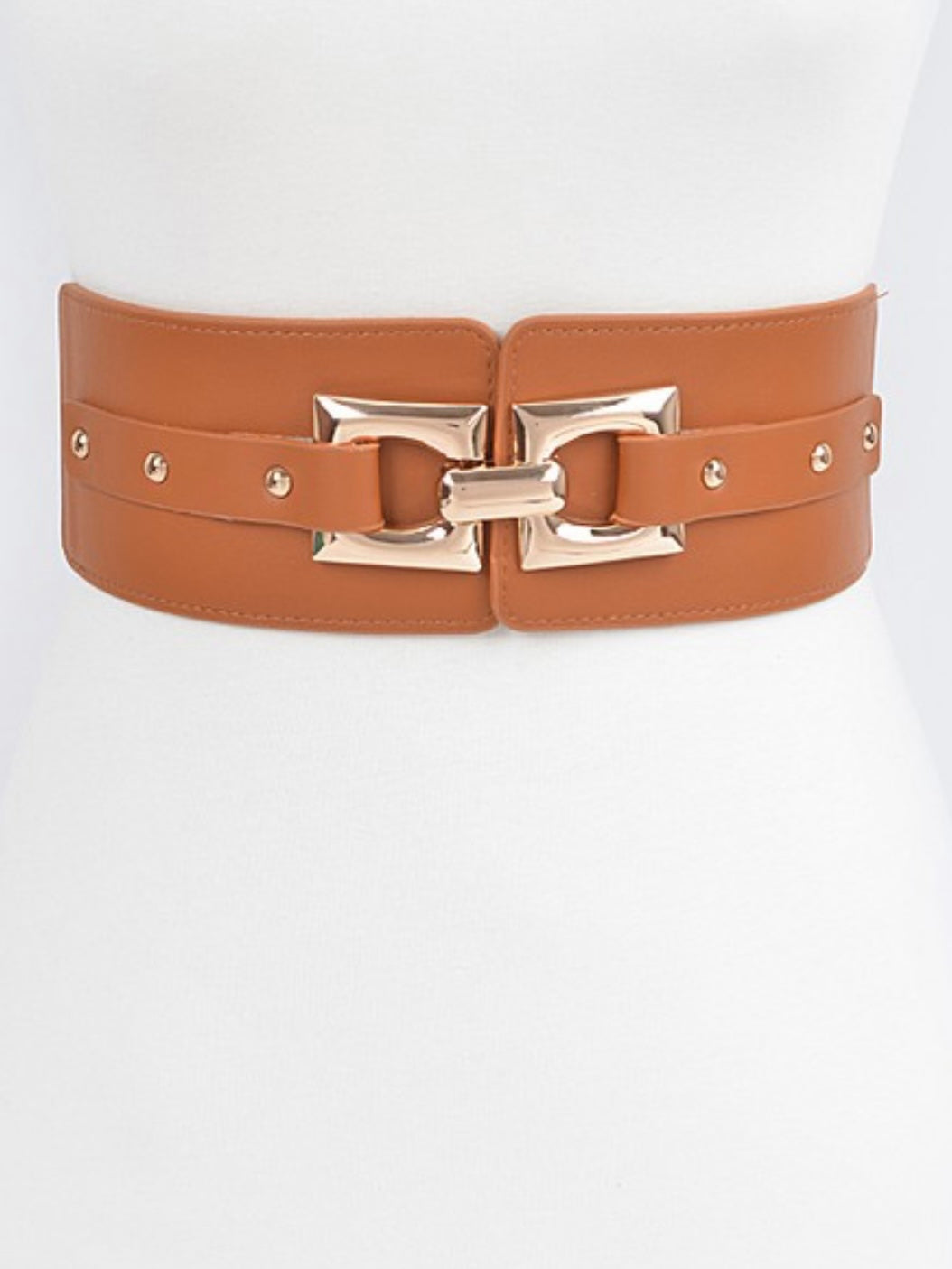 Thick Rectangle Buckle Elastic Belt