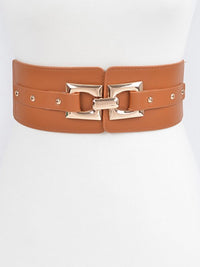 Thick Rectangle Buckle Elastic Belt