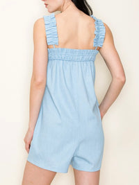 Cute Loose Fit Denim Romper