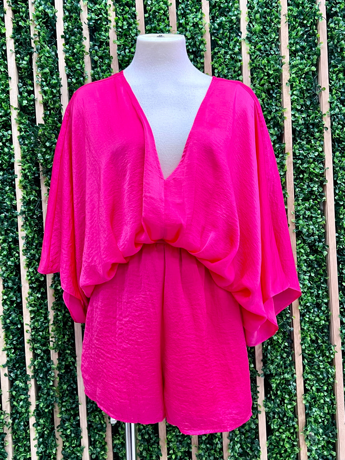 Fuchsia Kimono Romper