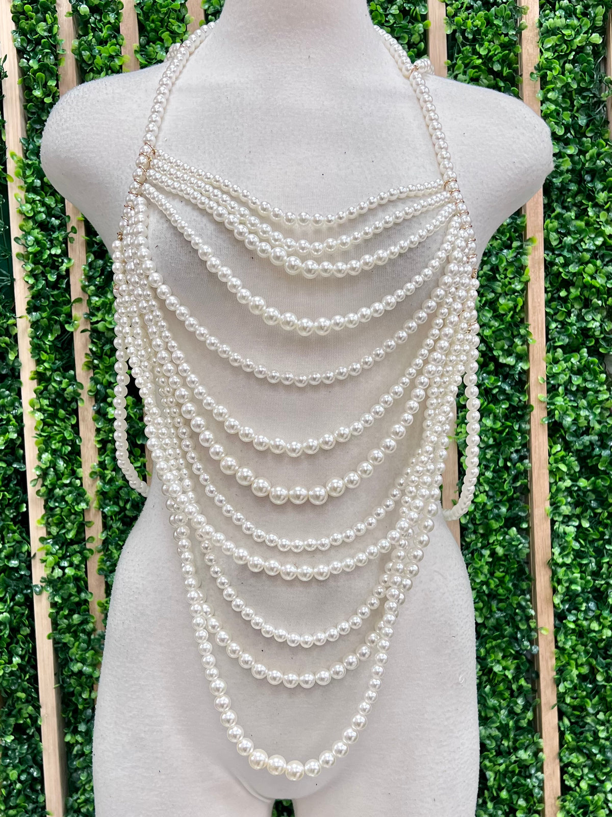 Ivory Pearl Halter Top