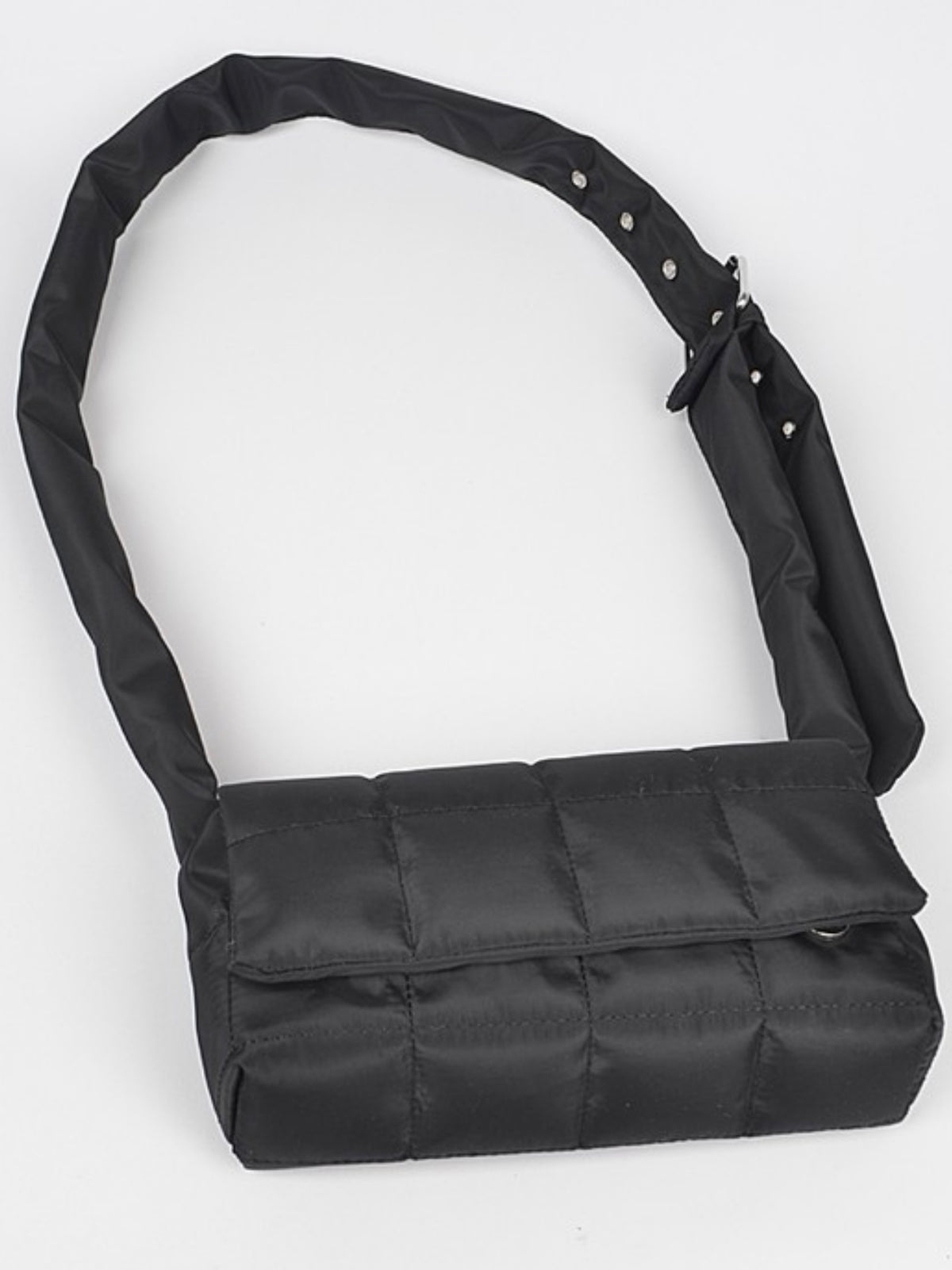 Padded Nylon Crossbody Bag