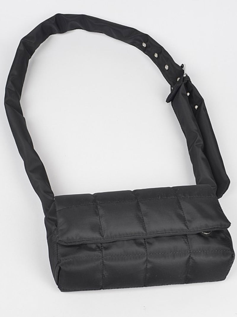 Padded Nylon Crossbody Bag