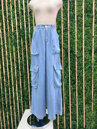 Mid Waist Tencel Pants