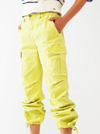 Bright Denim Cargo Joggers