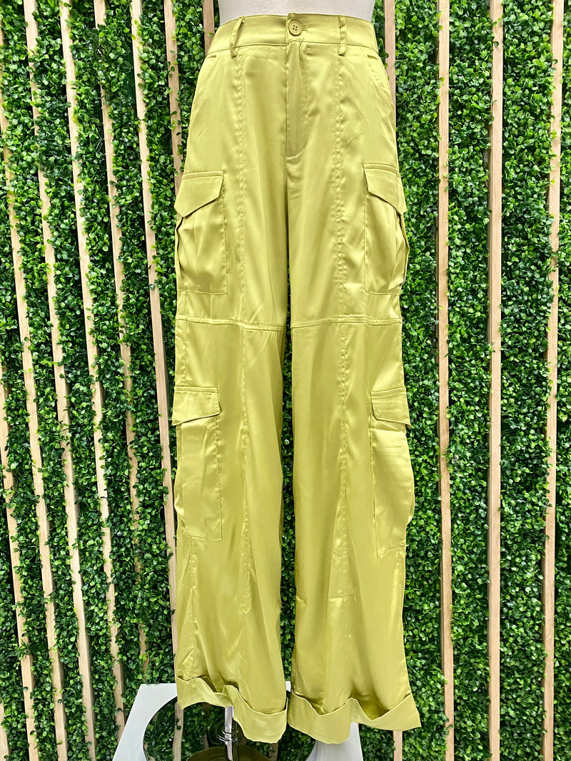 High Waist Wide Leg Cargo Pant