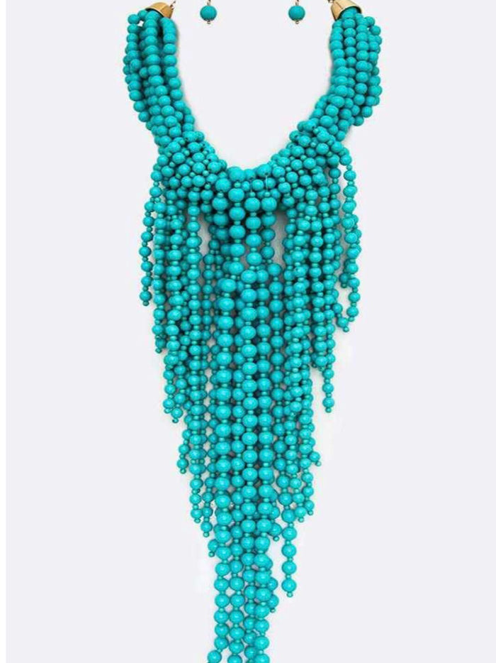Bright Beads Statement Necklace