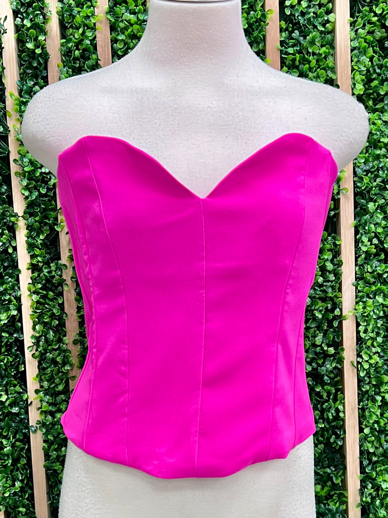 Heart Strapless Top