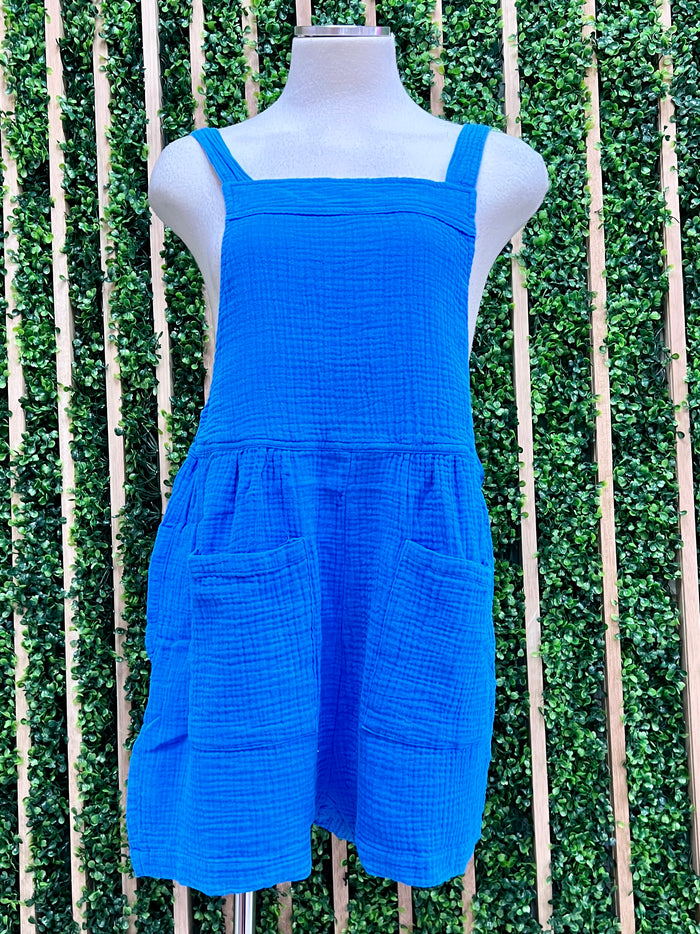 Double Gauze Overall Romper
