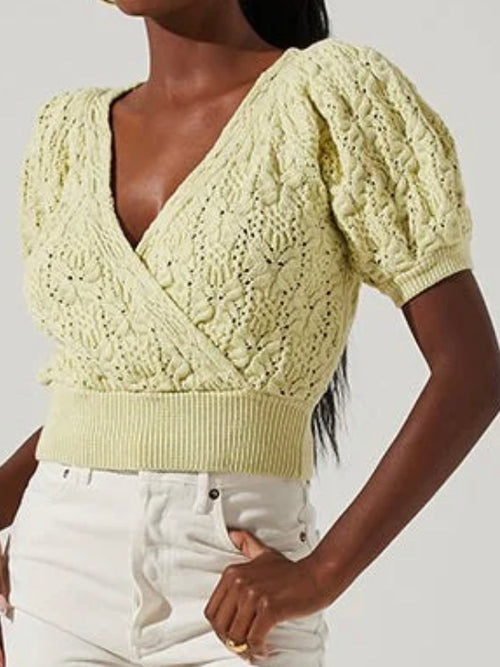 Delicate Lime Knitted Top