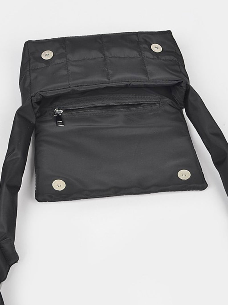 Padded Nylon Crossbody Bag