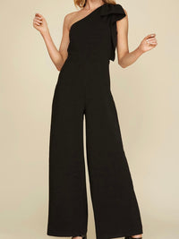 Delicate One Shoulder Detail Jumpsuit