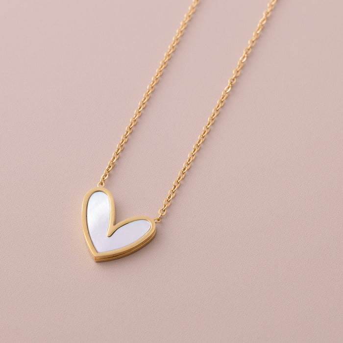 POS - Nacre Heart Necklace