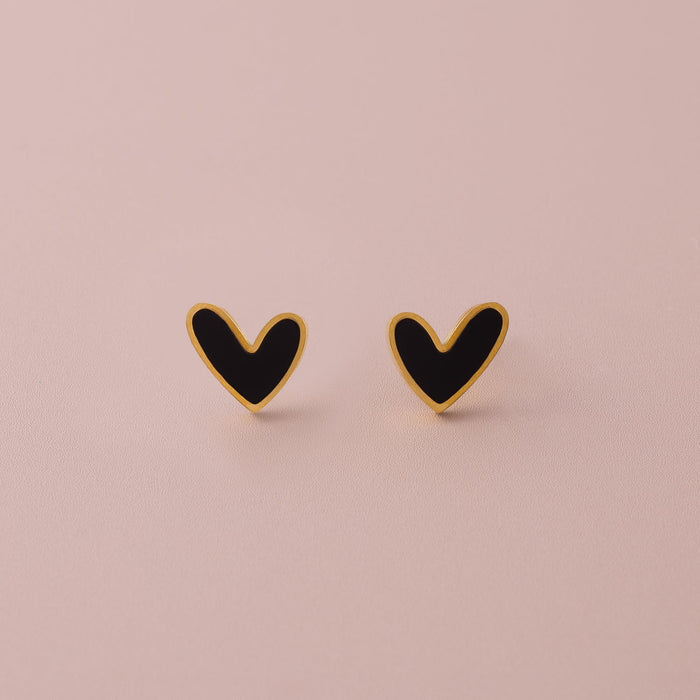 POS - Nacre Heart Stud
