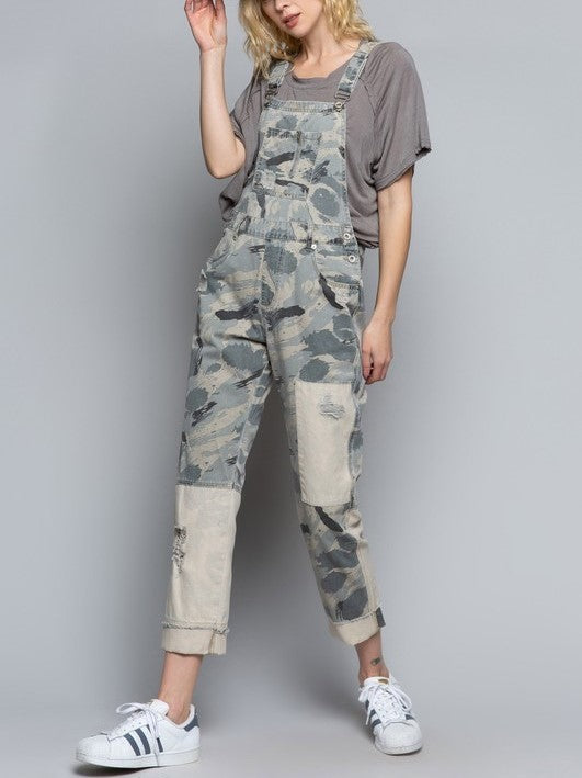 Grey Camo Patch Overall