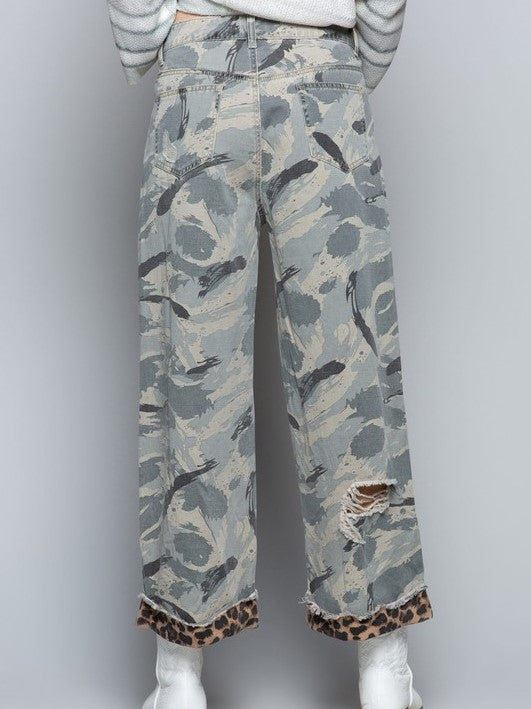 Camo Cheetah Contrast Culote