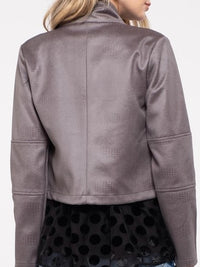 Snakeprint Biker Jacket