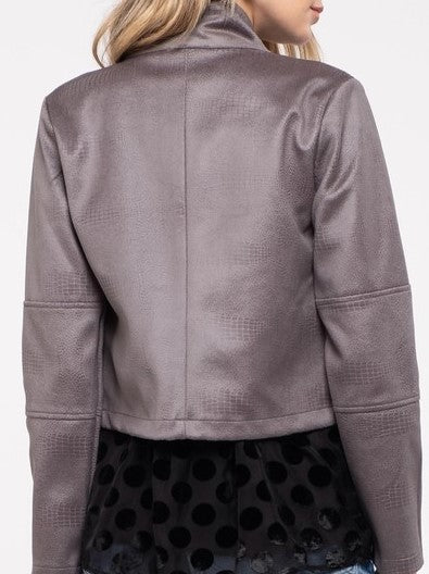 Snakeprint Biker Jacket