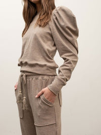Mocha Balloon Sleeve / Jogger Set