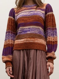 Earth Tones Striped Sweater