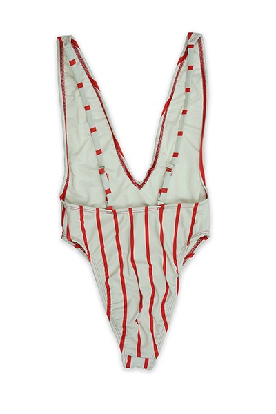 Red Stripe Bodysuit/Swimsuit