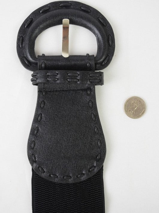 Stitch Detail Elastic Belt
