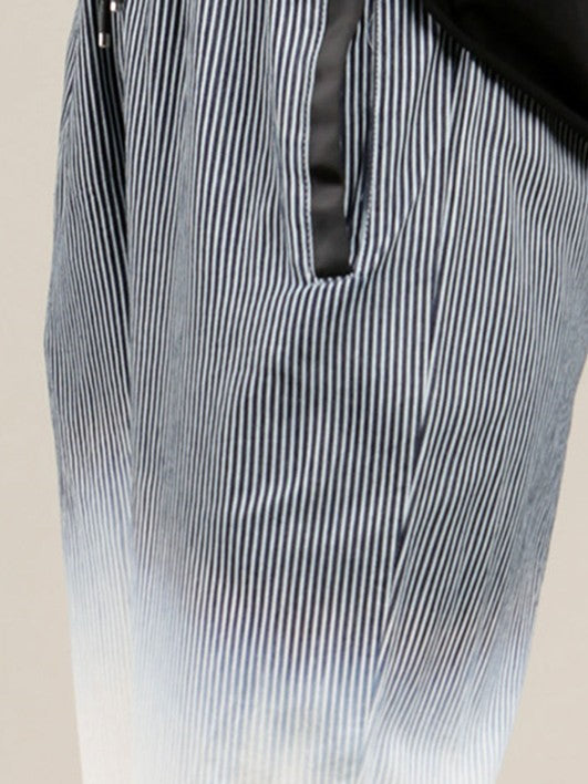 Cropped Stripe Ombre Pants