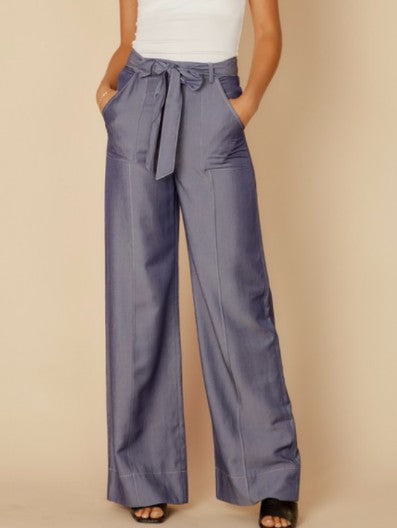 Stitch Detail Denim Trouser