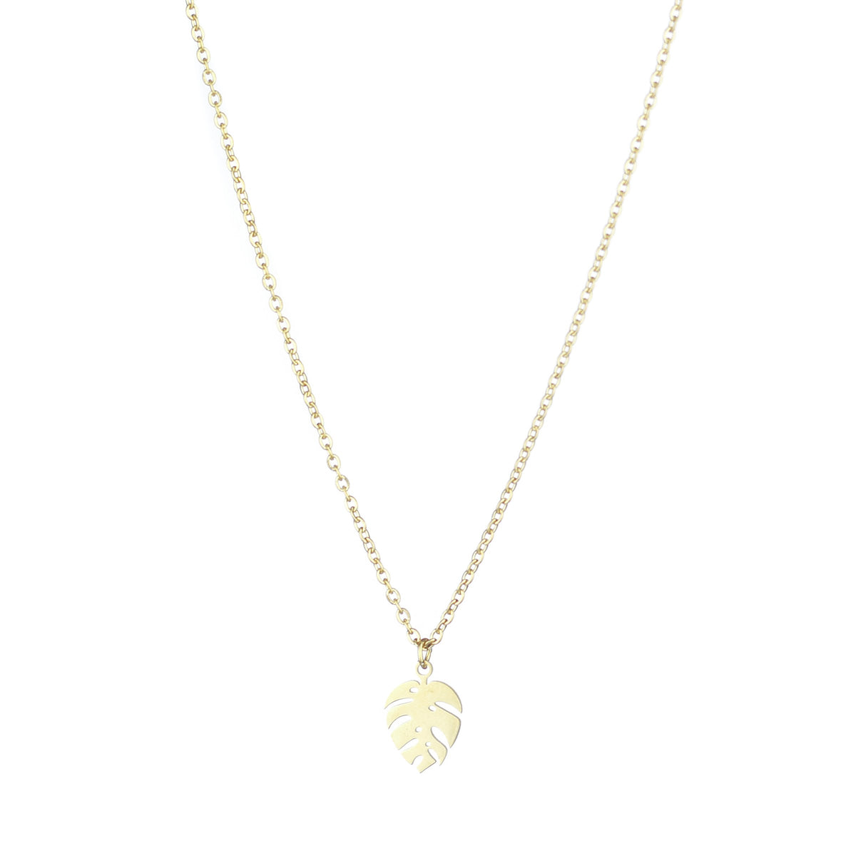 Monstera Leaf Necklace