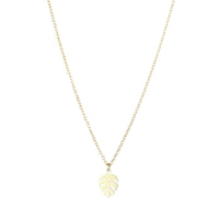 Monstera Leaf Necklace