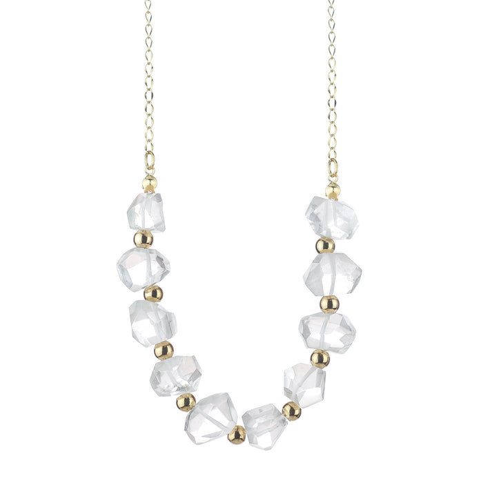 POS - "U" Semi-precious Stones with Gold Beads