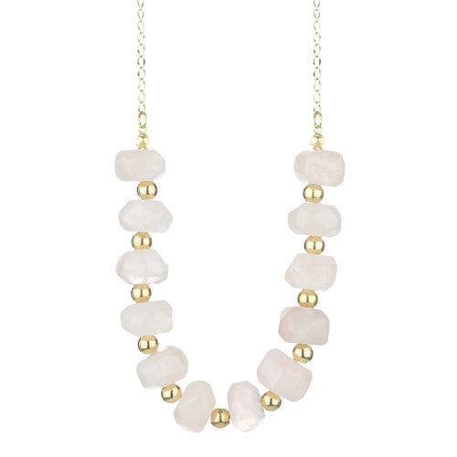 POS - "U" Semi-precious Stones with Gold Beads