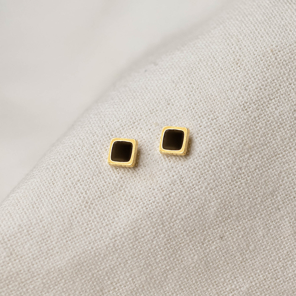 Midnight Square Studs