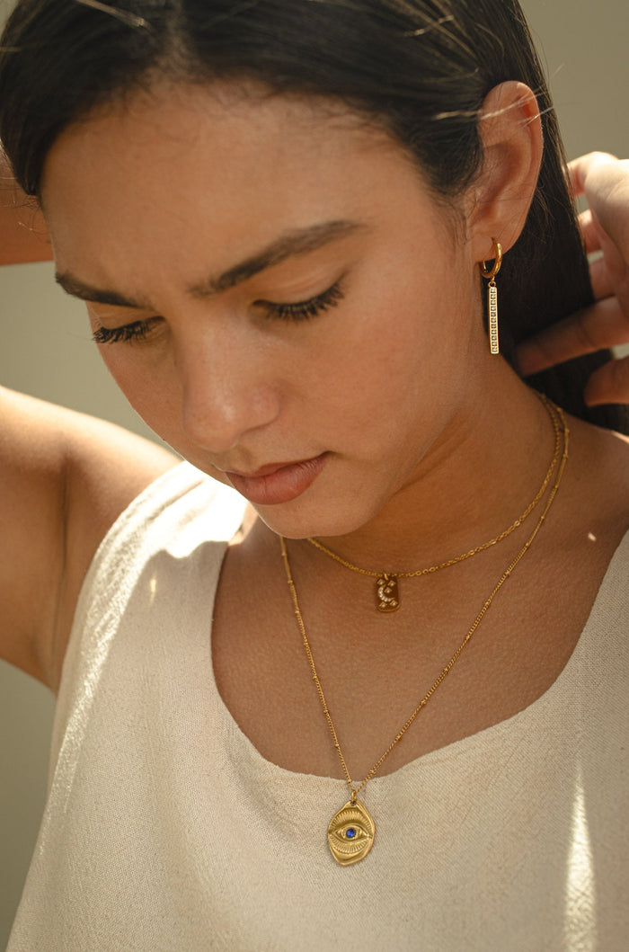 POS - Rhinestone Rail Earrings