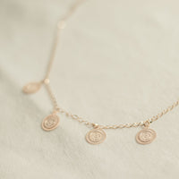 Coin Mandala Charms Necklace