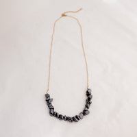 POS - "U" Chips Hematite Medium Necklace