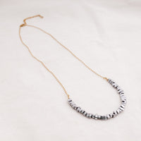 POS - "U" Chips Hematite Medium Necklace