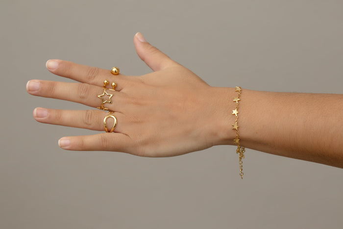 Triple Orb Ring