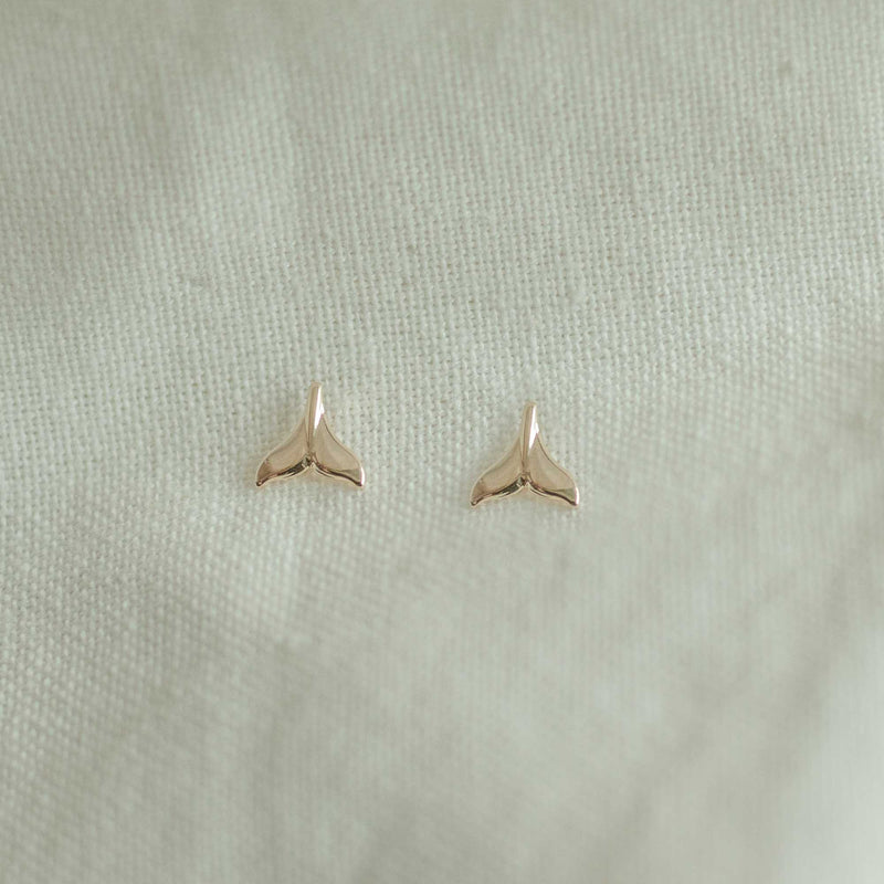 POS - Gold-filled Mermaid Tail Studs