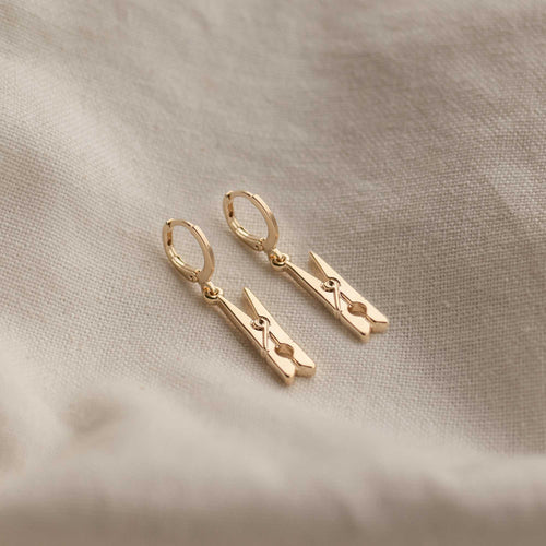 Clothespin Earrings