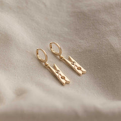 Clothespin Earrings