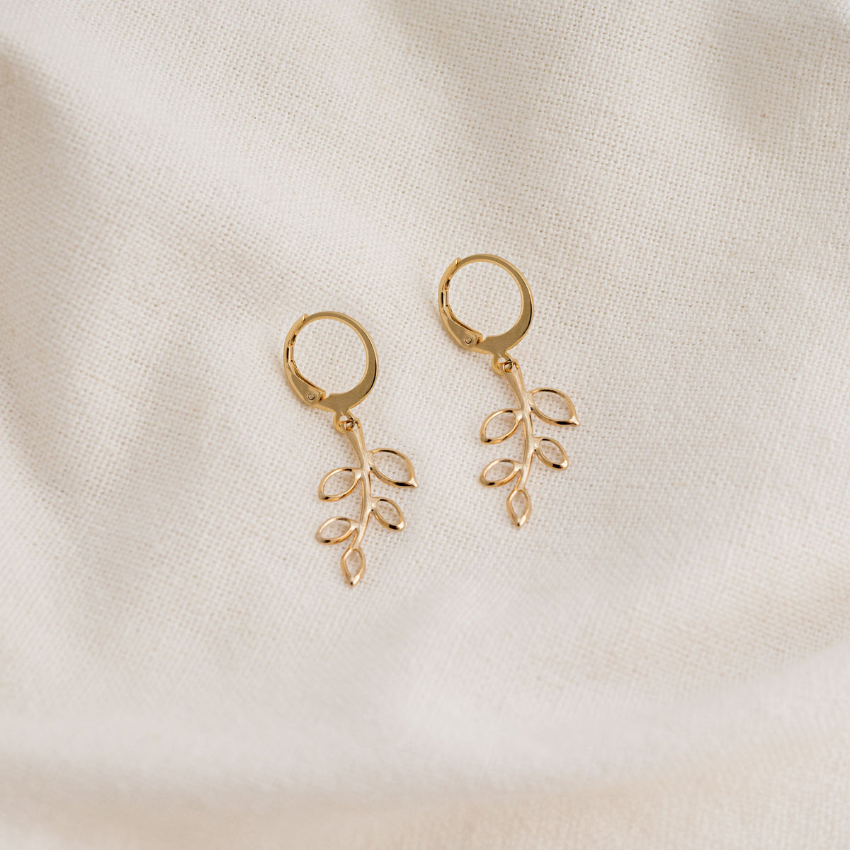 POS - Leaf Branch Drop Earrings