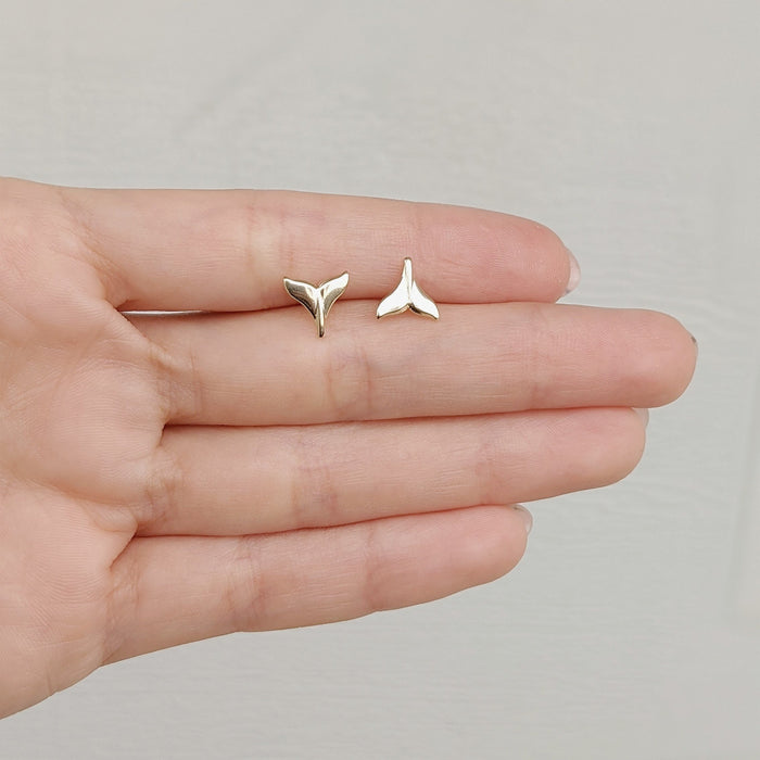 POS - Gold-filled Mermaid Tail Studs